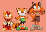 Rating: s
ID: 4445339
Date: 2023-11-30 16:27:07 -0500
Status: active
Score: 152
2023 5_fingers anthro badger biped black_nose blue_eyes boomerang brown_markings classic_sonic_(universe) clothed clothing em.bani eyelashes female fingers footwear front_view full-length_portrait fur girdled_lizard gloves group handwear hi_res lightdasher lizard mammal marine_the_raccoon markings mustelid musteline narrow_hips orange_background orange_body orange_fur portrait procyonid raccoon reptile ring_(marking) ringed_tail scalie sega shoes simple_background size_difference smile sonic_boom sonic_the_hedgehog_(series) standing sticks_the_jungle_badger striped_markings striped_tail stripes sungazer_(lizard) tail tail_markings thigh_gap thin_calves thin_legs thin_thighs trio trip_the_sungazer young post #4445339