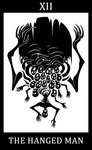 2016 5_fingers 9_arms ambiguous_gender black_and_white black_border bloodborne border card conjoined digital_drawing_(artwork) digital_media_(artwork) eldritch_abomination english_text fingers fromsoftware front_view hi_res hole_(pit) humanoid long_arms major_arcana monochrome multi_arm multi_face multi_head multi_limb number rib_cage ribs roman_numeral silhouette simple_background sony_corporation sony_interactive_entertainment sunnyclockwork tarot tarot_card teeth tentacles text the_hanged_man_(tarot) the_one_reborn upside_down white_background white_text