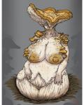 2019 4:5 areola big_breasts breasts curvy_figure edible_mushroom elemental_creature elemental_humanoid eyeless female fomitopsid food fungi_fauna fungi_humanoid fungus geier huge_breasts humanoid laetiporus looking_at_viewer monster_girl_(genre) mushroom mushroom_cap mushroom_humanoid nipples not_furry nude pillarbox simple_background smile solo vein voluptuous wide_hips