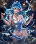 ambiguous_gender aquarius_(symbol) aquarius_(zodiac) astrological_symbol collar convenient_censorship elemental_manipulation elf female female_focus fish group hi_res humanoid humanoid_pointy_ears jewelry jug marine necklace not_furry nude personification sakimichan sky solo_focus space star starry_sky symbol water water_manipulation wave western_zodiac western_zodiac_symbol