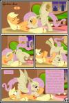 absurd_res applejack_(mlp) base_three_layout bat_pony blockage_(layout) blonde_hair comic duo earth_pony equid equine fangs female feral flutterbat_(mlp) fluttershy_(mlp) four_frame_image friendship_is_magic green_eyes gutovi-kun hair hasbro hi_res horizontal_blockage horse mammal membrane_(anatomy) membranous_wings my_little_pony mythological_creature mythological_equine mythology pegasus pink_hair pony red_eyes teeth three_row_layout wings