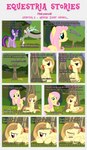 absurd_res alice_goldenfeather_(estories) angry anthro bangs black_border border chimera covering covering_mouth cutie_mark dialogue discord_(mlp) draconequus ears_up english_text equid equine estories eyes_closed feathered_wings feathers female feral flower fluttershy_(mlp) friendship_is_magic grass group hasbro hi_res horn male mammal my_little_pony mythological_creature mythological_equine mythology narrowed_eyes open_mouth pegasus plant sitting standing text tree twilight_sparkle_(mlp) winged_unicorn wings yellow_body yellow_feathers yellow_wings