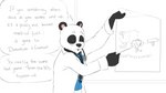 16:9 anthro bear boogerman_(character) doctor el_brapitto english_text eyewear giant_panda glasses hi_res male mammal medical_instrument necktie scientific_instrument smile solo text widescreen