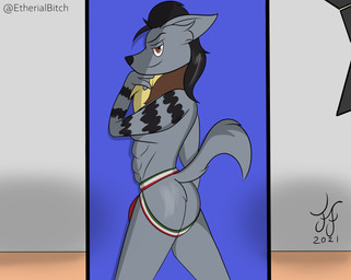 Rating: q
ID: 3113268
Date: 2022-01-08 22:32:37 -0500
Status: active
Score: -1
anthro athletic bedroom_eyes bulge butt clothed clothing english_text hi_res hyena jockstrap jockstrap_only lexi_arts male mammal modelling muscular muscular_male narrowed_eyes photo_shoot presenting presenting_hindquarters profanity seductive sexy_eyes small_butt smug smug_face smug_grin solo studio text topless underwear underwear_only post #3113268