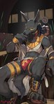 Rating: q
ID: 5521465
Date: 2025-04-21 20:49:47 -0400
Status: active
Score: 91
absurd_res ankh anthro anubian_jackal anubis black_body black_fur bracelet braided_hair bulge canid canine canis clothing deity ear_piercing ear_ring egyptian_mythology fur furgonomics gold_(metal) hair hi_res jackal jewelry makeup male mammal middle_eastern_mythology mythology neckwear piercing ring_piercing roy_arashi shirt solo tank_top topwear post #5521465