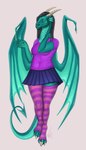 Rating: s
ID: 4937478
Date: 2024-07-23 10:17:45 -0400
Status: active
Score: 15
2018 5_fingers absurd_res annakos anthro biped black_hair blue_bottomwear blue_clothing blue_skirt bottomwear breasts claws clothing demiya_"stardust"_starsky dragon ear_frill european_mythology female fingers folded_wings frill_(anatomy) green_eyes hair hand_on_neck hi_res horn legwear long_hair looking_aside loose_hair membrane_(anatomy) membranous_wings miniskirt mythological_creature mythological_scalie mythology neutral_expression pattern_clothing pattern_legwear pattern_stockings pupils purple_clothing purple_shirt purple_t-shirt purple_topwear scalie shirt skirt slightly_chubby slightly_chubby_female slit_pupils solo standing stockings straight_hair striped_clothing striped_legwear striped_stockings stripes t-shirt tail teal_body teal_wings thigh_highs topwear trans_(lore) trans_woman_(lore) western_dragon winged_dragon wings post #4937478