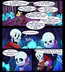 absolutedream animated_skeleton anthro bone comic dialogue echo_flower elemental_creature english_text flora_fauna flowey_the_flower grass group hi_res lizard male monster_kid papyrus_(undertale) plant reptile sans_(undertale) scalie skeleton text undead undertale undertale_(series)