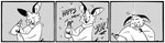 absurd_res alcohol anthro bat beverage big_ears bonk_(sound_effect) border celebration comic comic_panel dan_(danglebat) danglebat greyscale hi_res holidays kristalkarma male mammal monochrome neck_tuft new_year pop_(sound_effect) shaking solo tail tail_motion tailwag text tuft white_border winged_arms wings