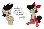 Rating: e
ID: 1088205
Date: 2016-12-25 20:37:46 -0500
Status: active
Score: 24
2016 animal_genitalia animal_penis black_hair bottomwear clothed clothing crossdressing derp_eyes dialogue directional_arrow english_text equid equine equine_genitalia equine_penis erection eyelashes fan_character femboy feral fishnet_clothing fur genitals green_eyes hair hasbro hi_res horse legwear male mammal marsminer my_little_pony nude open_mouth penis penis_poking_out pone_keith pony quadruped ribbons sequence sequential_arrow simple_background skirt smile solo stockings text topless white_background white_body white_fur post #1088205