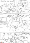 2018 age_difference anthro anthro_on_anthro balls base_three_layout bear beard being_watched belly blockage_(layout) camera chastity_cage chastity_device chastity_key clothing comic deception dialogue digital_drawing_(artwork) digital_media_(artwork) dominant dominant_male duo english_text exclamation_point facial_hair fake_key father_(lore) father_and_child_(lore) father_and_son_(lore) forced forced_chastity foreskin four_frame_image genitals hairy hi_res horizontal_blockage incest_(lore) jr_(plaguedobsession) key key_around_neck keyholding latex latex_clothing latex_skinsuit looking_at_another male male/male mammal mature_male monochrome nipples older_male orgasm_denial overweight overweight_male parent_(lore) parent_and_child_(lore) parent_and_son_(lore) penis plaguedobsession rubber_clothing skinsuit son_(lore) son_dom_father_sub speech_bubble submissive submissive_male text three_row_layout tight_clothing to_be_continued webcam william_(plaguedobsession) wrong_key younger_dom_older_sub younger_male