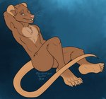 2024 4_toes anthro athletic athletic_anthro athletic_male bedroom_eyes blue_eyes brown_body brown_claws brown_fur buckteeth butt cheek_tuft chest_tuft claws description digital_drawing_(artwork) digital_media_(artwork) facial_tuft feet flat_colors fur hairless_tail half-closed_eyes hand_behind_head head_tuft hi_res long_tail looking_at_viewer male mammal murid murine narrowed_eyes nude oli_snowpaw open_mouth pink_nose pinup plantigrade pose rail rat rat_tail reclining rodent seductive signature simple_background sitting smile solo story story_in_description tail teeth toe_claws toes tongue tuft whiskers