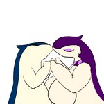 1:1 2022 anthro blue_body blue_fur breast_squish breasts digital_drawing_(artwork) digital_media_(artwork) duo eyes_closed female fur generation_2_pokemon generation_8_pokemon hand_holding hisuian_form hisuian_typhlosion kissing male male/female motohira529 nintendo pokemon pokemon_(species) pokemon_legends_arceus purple_body purple_fur regional_form_(pokemon) simple_background squish tan_body tan_fur typhlosion white_background