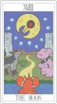 ambiguous_gender biped blue_fire card card_template colored_fire corphish crescent_moon digital_media_(artwork) english_text feral fire fortune_telling generation_1_pokemon generation_2_pokemon generation_3_pokemon granbull group lunatone major_arcana mammal mightyena miji moon night nintendo oddish outside pokemon pokemon_(species) quadruped roman_numeral sky star starry_sky tarot tarot_card text the_moon_(tarot) tower water