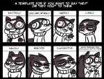 Rating: s
ID: 1073064
Date: 2016-12-09 09:11:07 -0500
Status: active
Score: 2
2016 anthro blush bodily_fluids clothed clothing cute_fangs disney english_text european_polecat expression_sheet fan_character fangs gesture inkyfrog male mammal multiple_images mustelid musteline percy_vison smile solo spot_color sweat sweatdrop teeth text true_musteline waving weasel zootopia post #1073064