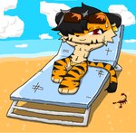 Rating: q
ID: 5387627
Date: 2025-02-21 06:22:12 -0500
Status: active
Score: 6
3_toes aliasing ambient_arthropod arachnid arthropod beach beach_chair black_ears black_hair black_markings black_nose black_stripes bodily_fluids clothing cloud cloudy_sky detailed_background digital_drawing_(artwork) digital_media_(artwork) dipstick_tail eyewear eyewear_on_head feet felid fur fur_markings hair hair_over_eye hands_behind_head joybom looking_at_viewer lounging male mammal markings nipples orange_body orange_fur outside pantherine pink_nipples red_eyes sand scorpion sea sky smile solo striped_body striped_fur striped_markings striped_tail stripes sunglasses sunglasses_on_head sweat swimwear tail tail_markings tiger toes toony water yellow_clothing yellow_swimwear post #5387627