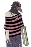 Rating: s
ID: 4594406
Date: 2024-02-12 07:34:27 -0500
Status: active
Score: 44
2023 alternative_fashion amputee avian bangs beak bird black_beak black_body black_clothing black_feathers black_hair black_shirt black_topwear blue_bottomwear blue_clothing blue_pants bottomwear clothing collar colored corvid corvus_(genus) crow crow_mauler depression disability emo fear_and_hunger feathers hair highlights_(coloring) humanoid male meme monster monstrous_humanoid mrsdaqota multicolored_clothing oscine oversized_clothing oversized_shirt oversized_topwear pants passerine pattern_clothing pattern_shirt pattern_topwear pink_clothing pink_highlights pink_shirt pink_topwear razor shirt simple_background skull_accessory skull_collar solo striped_clothing striped_shirt striped_topwear stripes tools topwear torn_bottomwear torn_clothing torn_pants two_tone_clothing white_background white_body white_skin post #4594406