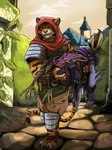 Rating: s
ID: 5544293
Date: 2025-05-02 16:50:08 -0400
Status: active
Score: 11
absurd_res anthro armor avian beak bird carrying_another clothed clothing detailed_background digital_media_(artwork) duo feet felid foretales gloves grimace handwear hedge hi_res hood huge_filesize leo_(foretales) lyre male mammal musical_instrument open_mouth outside pantherine pelecaniform plant plucked_string_instrument purple_body shoebill shoulder_guards shrub sky string_instrument tail talons teastuff tiger toes unconscious volepain_(foretales) wounded post #5544293