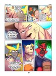 2022 3:4 absurd_res anthro anthrofied base_three_layout beverage big_muscles blockage_(layout) blurred_background bryan_(zourik) building clothed clothing coffee comic container cup day dialogue dress_shirt duo dylan_(zourik) english_text eyebrows frown fur generation_1_pokemon generation_7_pokemon hair hi_res horizontal_blockage incineroar legendary_pokemon male motion_lines multiple_scenes muscular muscular_anthro muscular_male narrowed_eyes nintendo open_mouth open_smile outside persian_(pokemon) plant pokemon pokemon_(species) seven_frame_image shirt sitting sky smile standing steam teeth text thinking three_row_layout tongue topwear torracat tree tuft walking whiskers zack_(zourik) zeraora zourik