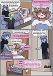 2016 anthro babystar biped comic detailed_background dialogue digital_media_(artwork) english_text felid female fur gemma_polson hair hi_res lion male mammal pantherine paul_grayson plushie rodent sciurid sitting text tree_squirrel