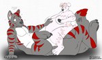 anthro anthro_on_taur anthro_penetrated belly belly_inflation big_belly bodily_fluids breasts canid canine canis cudacore cum cum_inflation cum_inside dalmatian domestic_dog duo eclipse_(character) female genital_fluids hi_res inflation knotting male mammal nipples paws penetration pregnant ruby_(cudacore) sex taur taur_penetrating taur_penetrating_anthro