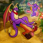 1:1 activision aged_up anthro anthrofied balloonist_spyro bandanna bodily_fluids crash_bandicoot crash_bandicoot_(series) crossover dragon duo facial_spikes feet foot_fetish foot_lick foot_on_face foot_play hi_res hindpaw jaw_spikes kerchief licking male male/male mythological_creature mythological_scalie mythology neck_spikes neckerchief paws red_bandanna red_kerchief saliva scalie spikes spikes_(anatomy) spyro spyro_the_dragon tickle_fetish tickling tickling_feet tigre-io tigrio_prulsan tongue