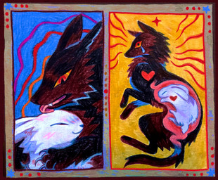 Rating: q
ID: 5696202
Date: 2025-07-09 00:55:57 -0400
Status: active
Score: 75
after_vore ambiguous/ambiguous ambiguous_gender black_body black_fur blue_background bodily_fluids canid canine canis cheek claws colorful_theme crying duo eyes_closed feral fernwhisker fluffy fur fuzzy head_lick heart_symbol hi_res hug internal lagomorph leporid licking long_ears looking_at_another looking_at_viewer mammal multiple_images neck_tuft orange_background orange_eyes organs pointy_ears predator/prey prick_ears rabbit romantic short_tail simple_background size_difference sleeping smile soft_vore stomach symbolism tail tears teeth tongue tongue_out traditional_media_(artwork) tuft vore white_body white_fur wolf x-ray_view post #5696202