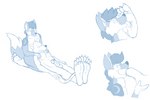 2023 3:2 4_toes anthro balls blue_and_white bodily_fluids cale_(alonelywolf44) canid canine canis claws countershade_fur countershade_neck countershading curling_toes duo erection eyes_closed feet fluffy fluffy_tail foot_fetish foot_focus foot_in_mouth foot_lick foot_play fur genitals greeb_(artist) hair humanoid_genitalia humanoid_hands humanoid_penis internal kneeling licking long_tail looking_down male male/male mammal master_splinter monochrome murid murine nude open_mouth penis pointy_ears prick_ears rat rodent savior short_hair sitting smile smiling_at_another smiling_at_partner snout soles tail teenage_mutant_ninja_turtles toe_claws toes tongue tongue_out unconscious whiskers wolf wrinkled_feet wrinkles