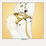 Rating: q
ID: 5547177
Date: 2025-05-03 21:22:05 -0400
Status: active
Score: 7
1:1 abs anthro arctic_fox armpit_tuft artist_name bambii_dog biceps black_body black_lips black_skin border canid canine cheek_tuft clothing collar deltoids eyebrows facial_tuft fox gradient_background grey_eyebrows grey_inner_ear grey_nipples grey_nose hair harness hi_res leash lips looking_aside looking_up male mammal muscular muscular_male navel neck_tuft nipples nude_male pecs raised_arm sennec_(character) short_hair simple_background slight_smile snaggle_tooth solo text tongue tongue_out true_fox tuft whisker_spots white_border white_hair yellow_background yellow_clothing yellow_eyes post #5547177