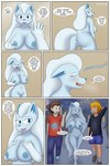 2:3 absurd_res after_transformation alolan_form alolan_ninetales anthro anthrofied areola aroused big_breasts big_butt blonde_hair blue_areola blue_body blue_fur blue_inner_ear blue_nipples blue_nose blue_pussy blush breasts brown_hair butt colored comic decourem dialogue english_text female first_person_view fur gender_transformation generation_7_pokemon genitals grabbing_own_breast group hair hi_res human long_hair looking_at_reflection looking_at_self male mammal mtf_transformation nintendo nipples nude pokemon pokemon_(species) pokemon_transformation pokemorph public public_nudity pussy regional_form_(pokemon) species_transformation speech_bubble text transformation transformation_pov trio verbal_reaction_to_tf walking