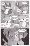 anthro canid canine comic dialogue english_text female hi_res iradeon male mammal melee_weapon nia_(senz) polearm sean_(senz) senz spear text url weapon