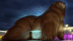 16:9 all_fours anthro areola bear belly belly_on_ground belly_overhang big_breasts big_butt body_size_growth breasts brown_body brown_fur bus_stop butt female fur gesture growth_sequence hi_res huge_breasts huge_butt huge_hips huge_thighs looking_at_viewer looking_down looking_pleasured lying macro mammal meanybeany nude obese obese_anthro obese_female on_front on_ground overweight overweight_anthro overweight_female pinup pose presenting presenting_hindquarters size_transformation slightly_chubby slightly_chubby_anthro slightly_chubby_female smile smug_expression smug_face solo thick_thighs transformation ursine wide_hips widescreen