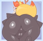 Rating: e
ID: 5641244
Date: 2025-06-14 09:06:39 -0400
Status: active
Score: 200
2025 anthro artist_name backsack balls big_butt biped black_body black_fur braixen butt butt_focus dated digital_drawing_(artwork) digital_media_(artwork) femboy frumples fur generation_6_pokemon genital_raphe genitals hi_res huge_butt looking_at_viewer looking_back looking_back_at_viewer male multicolored_body multicolored_fur multicolored_tail nintendo nude orange_body orange_eyes orange_fur outline perineum pokemon pokemon_(species) pupils question_mark raphe_(anatomy) rear_view scrotal_raphe simple_background smile solo standing tail text thick_thighs wide_hips yellow_tail post #5641244
