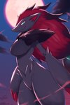 2024 2:3 anthro big_breasts breasts featureless_breasts female generation_5_pokemon hi_res looking_at_viewer nintendo nude pokemon pokemon_(species) rumine solo zoroark