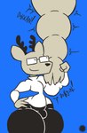 Rating: s
ID: 5622479
Date: 2025-06-05 12:52:08 -0400
Status: active
Score: -1
anthro antlers artist_logo artist_name black_bottomwear black_clothing black_pants bottom_heavy bottomwear clothing curvy_figure deer emanata eyewear femboy flash_emanata flexing flexing_bicep fur glasses growth hand_on_hip hi_res horn hyper_biceps kakukaku_shikajika_(daihatsu_motors) logo male mammal muscle_growth onomatopoeia pants signature solo sound_effects sweater tan_body tan_fur text thatdawgmurray thick_thighs topwear torn_clothing torn_topwear turtleneck wide_hips post #5622479