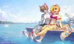 Rating: s
ID: 4872671
Date: 2024-06-23 09:41:55 -0400
Status: active
Score: 181
2023 4_toes ambient_bird anthro arm_support artist_collaboration backward_arm_support barefoot bikini biped black_claws black_eyewear black_glasses blonde_hair blue_markings blue_sky blue_spots blue_stripes bottomwear breasts brown_eyebrows brown_hair claws clothed clothed_anthro clothed_female clothed_male clothing cloud collar countershade_arms countershade_fur countershade_legs countershade_tail countershade_torso countershading day dipstick_ears domestic_cat duo_focus ear_markings ear_piercing ear_ring enreeu eyebrows eyes_closed eyewear feet felid feline felis female female_anthro finger_claws fingers fur fur_markings glasses green_ear_tips green_hair grey_body grey_bottomwear grey_clothing grey_eyebrows grey_fur grey_swimming_trunks grey_swimwear group hair hi_res hindpaw hioshiru inner_ear_fluff iskra leg_markings leopardus long_tail looking_at_another lucian_(shycyborg) male male/female male_anthro mammal markings medium_breasts multicolored_body multicolored_ears multicolored_fur multicolored_hair navel nipple_outline ocelot open_mouth open_smile orange_hair orange_markings pawpads paws pier piercing pink_inner_ear pink_nose pink_pawpads pink_tongue plantigrade plantigrade_pawpads purple_bikini purple_clothing purple_collar purple_swimwear ring_piercing short_hair sky smile soles spots spotted_body spotted_fur spotted_markings spotted_tail striped_body striped_fur stripes swimming_trunks swimwear tail tail_markings teal_claws teal_tongue teeth text toe_claws toes tongue topless topless_anthro topless_male tuft two-piece_swimsuit url water wearing_glasses white_body white_countershading white_fur white_inner_ear white_inner_ear_fluff white_sclera white_tuft yellow_body yellow_eyes yellow_fur post #4872671