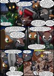 2016 absurd_res amethyst_(kitfox-crimson) anthro armor black_body black_fur bray_(kitfox-crimson) brianna_(kitfox-crimson) clothed clothing colored comic dasyurid dasyuromorph dialogue english_text female flashback fur green_clothing grey_body grey_eyes grey_fur hi_res hookturn_(kitfox-crimson) in_our_shadow kitfox-crimson lemur macropod male mammal marsupial murid murine numbat pipa_(kitfox-crimson) primate quoll rat rodent strepsirrhine text wallaby