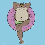 1:1 absurd_res anthro belly big_belly canid canine canis clothing dreamworks fattytober hi_res inflatable inner_tube male mammal mindof mr._wolf_(the_bad_guys) obese overweight overweight_male pool_float solo swimming_pool swimming_trunks swimwear the_bad_guys water weight_gain wolf