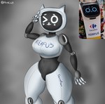 Rating: s
ID: 3639018
Date: 2022-10-20 13:28:50 -0400
Status: active
Score: 50
2022 absurd_res animal_humanoid anthro anthrofied bellabot big_breasts black_body breasts carrefour domestic_cat featureless_crotch felid felid_humanoid feline feline_humanoid felis female grey_body hi_res humanoid hurb_69 kerfus machine mammal mammal_humanoid midriff multicolored_body navel pudu_robotics reference_image robot robot_humanoid screen screen_face signature solo tailless thick_thighs two_tone_body white_body wide_hips post #3639018