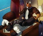 Rating: e
ID: 387822
Date: 2013-10-10 02:39:10 -0400
Status: active
Score: 37
2013 6:5 anal anal_penetration anthro antlers balls big_penis bodily_fluids bottomless canid canine canis clothed clothing cum cum_on_belly cum_on_body cum_on_chest cum_on_self cum_while_penetrated deer desk domestic_dog donryu duo ejaculation erection flag furniture genital_fluids genitals hands-free horn humanoid_genitalia humanoid_penis lying male male/male male_penetrated male_penetrating male_penetrating_male mammal office on_back open_clothing open_mouth open_shirt open_topwear orgasm paper penetration penis sex shirt table table_lotus_position topwear unprofessional_behavior post #387822