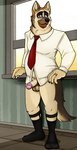 Rating: e
ID: 3111227
Date: 2022-01-07 19:38:13 -0500
Status: active
Score: 69
2022 absurd_res anthro balls biped black_nose blacksad bottomless brown_body brown_fur canid canine canis chief_smirnov clothed clothing digit_ring domestic_dog erection eyewear footwear fur genitals german_shepherd glasses herding_dog hi_res humanoid_genitalia humanoid_hands humanoid_penis inside jewelry male mammal necktie neenya pastoral_dog penis ring shirt socks solo topwear wedding_ring post #3111227