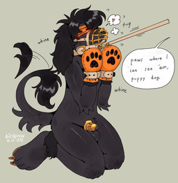 Rating: e
ID: 5724582
Date: 2025-07-21 15:45:50 -0400
Status: active
Score: 88
2025 anthro arm_tuft arno_(sarcastickoopa) balls bdsm birdpaw_(artist) blindfold blush bondage_gear bondage_gloves breath brown_balls brown_body brown_ears brown_fur brown_hair brown_tail brown_tail_tuft canid canine canis chastity_cage chastity_device clothing collar collar_pull dialogue digital_media_(artwork) domestic_dog elbow_tuft feet floppy_ears full-length_portrait fur genitals gloves gold_(metal) gold_chastity_cage gold_chastity_device gold_muzzle hair handwear hi_res hindpaw kneeling leash leash_pull leashed_collar lop_ears male mammal mittens mostly_nude mostly_nude_anthro mostly_nude_male muzzle_(object) muzzled nonbinary_(lore) offscreen_character orange_blindfold orange_clothing orange_gloves orange_handwear orange_mittens paws petplay portrait puppyplay roleplay simple_background solo speech_bubble submissive submissive_anthro submissive_male tail tail_motion tail_tuft tailwag talking_to_another tan_background tan_collar tan_leash tuft whining post #5724582