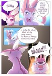 comic convenient_censorship dialogue duo eeveelution english_text female feral generation_1_pokemon generation_6_pokemon hi_res loreking nintendo pokemon pokemon_(species) princess_(loreking) shiny_pokemon speech_bubble sylveon talking_feral text vaporeon