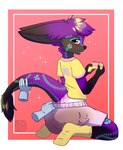 Rating: e
ID: 5316792
Date: 2025-01-19 07:30:49 -0500
Status: active
Score: 52
ageplay anthro black_body black_fur blue_eyes blue_markings blush bodily_fluids cheek_tuft clothed clothing controller diaper diaper_peekage diaper_under_clothing disembodied_hand duo ears_back facial_tuft feces female fur genital_fluids glistening glistening_eyes hair hi_res hobkin holding_controller holding_object infantilism kneeling looking_at_viewer markings neck_tuft open_mouth pink_diaper pivoted_ears purple_body purple_fur purple_hair purple_nose riddlr roleplay short_hair soiled_diaper soiling solo_focus starlight_spirit teeth tuft unclean_diaper urine used_diaper wearing_diaper wet_diaper white_diaper post #5316792
