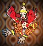 animatronic clown featureless_crotch feet female five_nights_at_freddy's five_nights_at_freddy's:_secret_of_the_mimic five_nights_at_freddy's:_security_breach foot_fetish foot_focus jackie_(fnaf) machine robot scottgames solo spread_legs spreading steel_wool_studios the_mimic_(fnaf) wootmaster