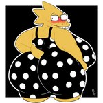 1:1 2024 absurd_res alphys anthro artist_name big_breasts big_butt black_background black_clothing black_dress black_eyewear black_glasses blush blush_lines breasts butt clothed clothing digital_media_(artwork) dress eyewear female glasses hi_res huge_breasts huge_butt itsme_hilo lizard looking_back multicolored_clothing multicolored_dress obese obese_anthro obese_female overweight overweight_anthro overweight_female pattern_clothing pattern_dress rear_view rectangular_glasses reptile scales scalie simple_background solo spots spotted_clothing spotted_dress standing tail teeth thick_thighs three-quarter_view two_tone_clothing two_tone_dress undertale undertale_(series) white_clothing white_dress white_spots yellow_body yellow_scales yellow_tail