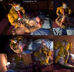 3d_(artwork) activision anthro anus balls bed bedroom bedroom_sex belly better_version_at_source big_belly blush bodily_fluids body_grab butt canid canine canis clenched_teeth crash_bandicoot_(series) crocodile crocodilian cum dasyuromorph digital_media_(artwork) dingo dingodile dominant duo ejaculation eyebrows eyes_closed fr34ky4urry123 from_front_position fucked_silly furniture genital_fluids genitals happy happy_sex hi_res hug humping hybrid implied_orgasm lewdview looking_at_another looking_at_partner looking_back looking_back_at_another looking_back_at_partner looking_pleasured lying male male/male mammal marsupial missionary_position motion_lines muscular muscular/overweight muscular_anthro muscular_male muscular_on_overweight narrowed_eyebrows nipples nude on_back on_bed on_front open_mouth orgasm orgasm_face overweight overweight/muscular overweight_anthro overweight_male pecjob pecs penile penis pillow raised_eyebrows raised_head recently_extinct_species reptile romantic romantic_couple romantic_sex rough_sex scalie scrunchy_face sequence sex size_difference small_dom_big_sub source_filmmaker_(artwork) standing_on_tail tail teasing teeth thylacine tiny_tiger