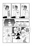 anthro canid canine clothing comic dialogue english_text female fur greyscale hair hair_over_eye hi_res human kemono kigurumi lila_(kashiwagi_aki) male mammal monochrome one_eye_obstructed onesie rolf text translated yakantuzura zinovy