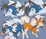 6:5 after_transformation ambiguous_knotting ambiguous_penetration ass_to_ass blush bodily_fluids breasts breath busty_feral butt cum duo dusk_lycanroc eyes_closed female female_penetrated feral feral_on_feral feral_penetrated feral_penetrating feral_penetrating_feral fur generation_7_pokemon genital_fluids heart_symbol leaking_cum looking_back lycanroc male male/female male_penetrating male_penetrating_female multi_breast nintendo nipples panting penetration pokemon pokemon_(species) puptini sex shaking_head shiny_pokemon smile spikes spikes_(anatomy) tongue tongue_out