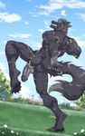 Rating: e
ID: 5208386
Date: 2024-11-27 11:16:22 -0500
Status: active
Score: 42
4_toes 5:8 5_fingers annoyed anthro back_muscles backsack balls biceps big_penis biped black_body black_claws black_fur black_glans black_nose black_pawpads blue_sky bodily_fluids building butt canid canine canis cheek_tuft circumcised city city_background claws clenched_teeth cloud countershade_balls countershade_feet countershade_fur countershade_genitalia countershade_penis countershading day detailed_background dipstick_tail dutch_angle eyebrows facial_tuft feet fence finger_claws fingerpads fingers flower fluffy fluffy_tail full-length_portrait fur genitals glans gloves_(marking) grass grey_balls grey_body grey_countershading grey_fur grey_hair grey_markings grey_penis grey_tail_tip grey_tuft hair half-erect hi_res humanoid_genitalia humanoid_hands humanoid_penis kaolongbaoo looking_at_viewer looking_back looking_back_at_viewer male male_anthro mammal markings multicolored_body multicolored_fur muscular muscular_anthro muscular_male narrowed_eyes nude nude_anthro nude_male on_grass on_ground on_one_leg one_leg_up pawpads penis penis_backwards plant plantigrade plantigrade_pawpads portrait public public_nudity raised_heel raised_leg rear_view scar sharp_teeth sky solo standing sweat tail tail_markings teeth toe_claws toes tree tuft two_tone_body two_tone_fur vein veiny_penis white_eyebrows white_sclera wolf post #5208386
