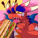 Rating: s
ID: 3754621
Date: 2022-12-16 17:25:15 -0500
Status: active
Score: 141
1:1 ambiguous_gender ancient_pokemon anthro blush blush_lines digital_media_(artwork) dragon feathers fizzyjay food generation_9_pokemon hi_res humor koraidon legendary_pokemon limited_build_koraidon meme mythological_creature mythological_scalie mythology nintendo paradox_pokemon pokemon pokemon_(species) red_body sandwich_(food) scalie simple_background solo tire post #3754621